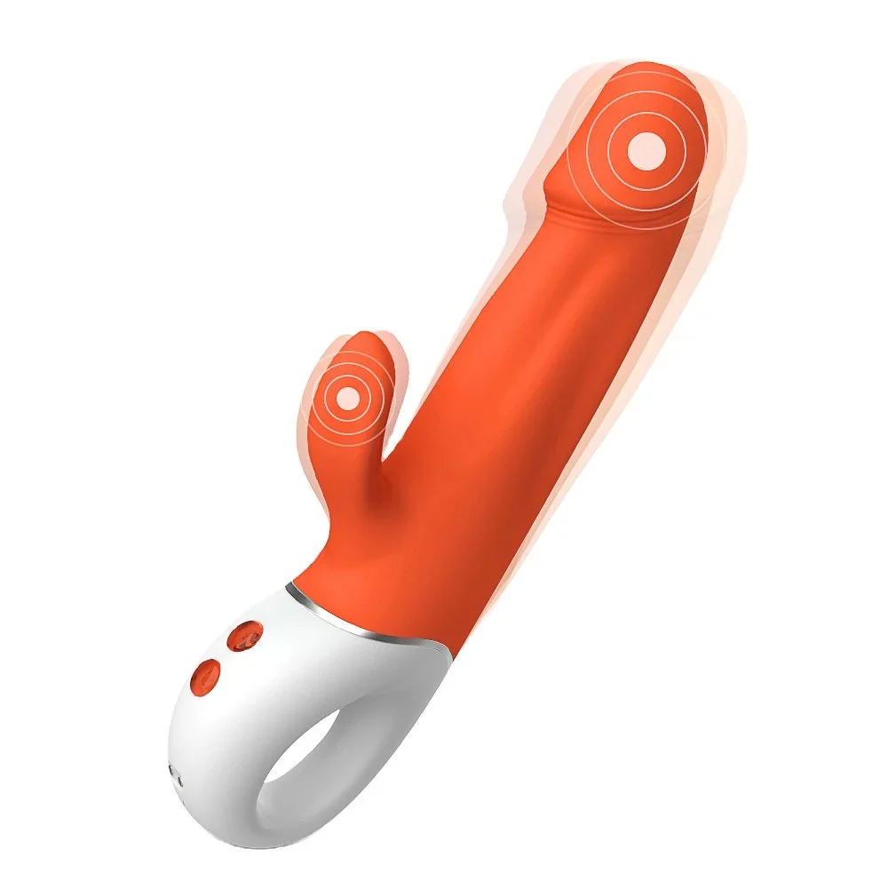 USB Charging IPX7 Waterproof Simulated Glans Female Masturbation G-spot Stimulus Rabbit Vibrator