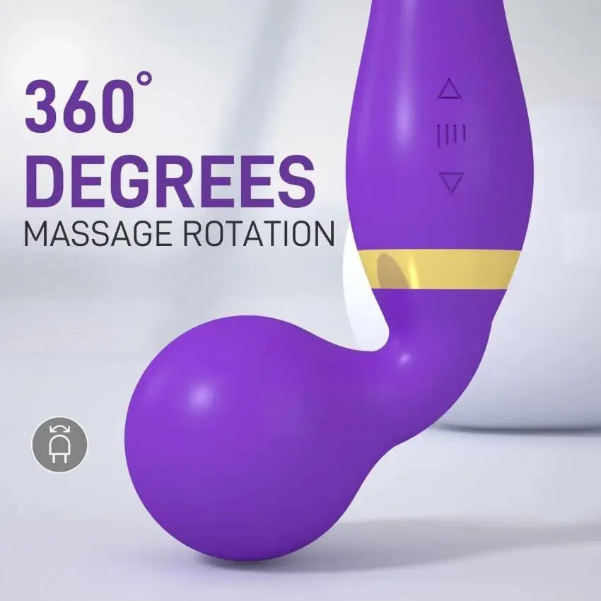 Double Head Av Wand Vibrator Soft Silicone Massager Stick Female Clitoris Stimulator Adult Products Dildo Sex Toys for Woman