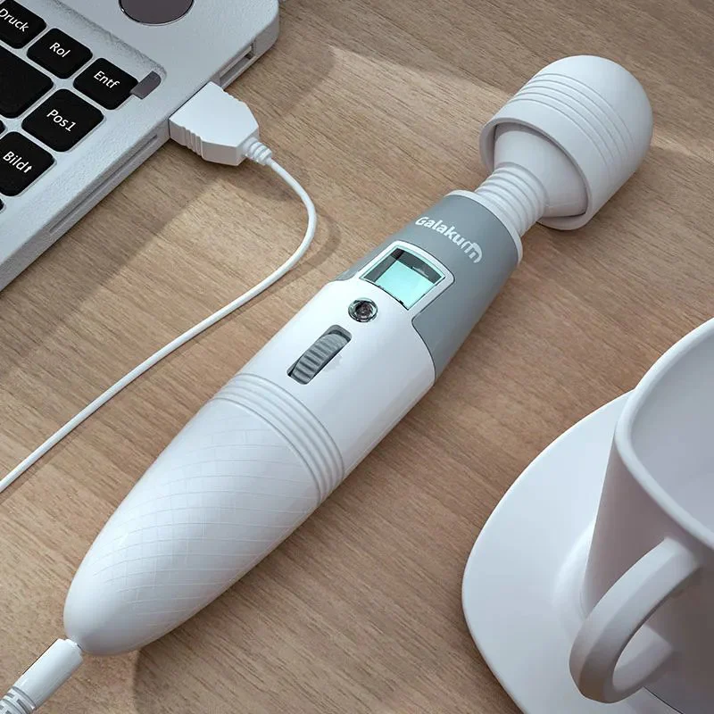 Angel AV Stick LCD Female Masturbator Stimulates G-spot Intelligent Variable Frequency AV Vibrator Female Masturbation Stick