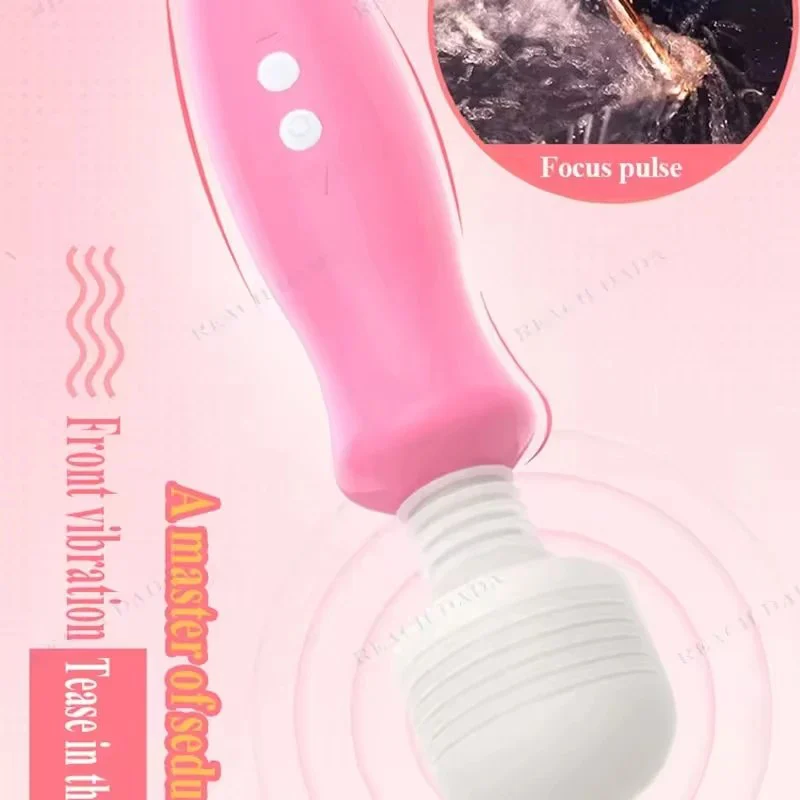 Female G-Spot Massager Double-Headed AV Stick Clitoral Stimulation Vibrator Adult Sex Toys for Women
