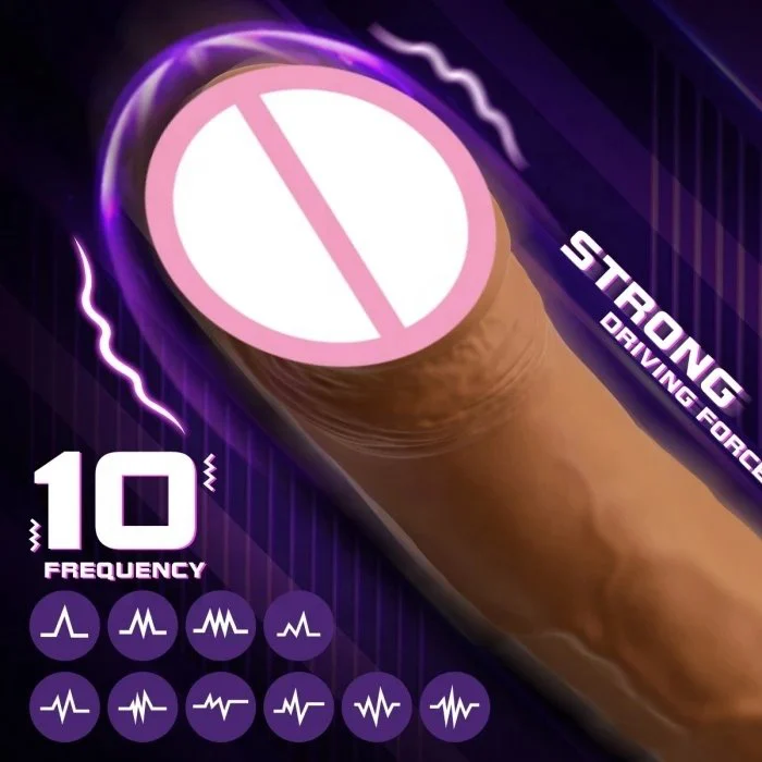 USB Powered 10 Frequency Artificial Dildo Vibrator for Adult Women Clit and G-Spot Massage Vaginal G-Spot Vibrator