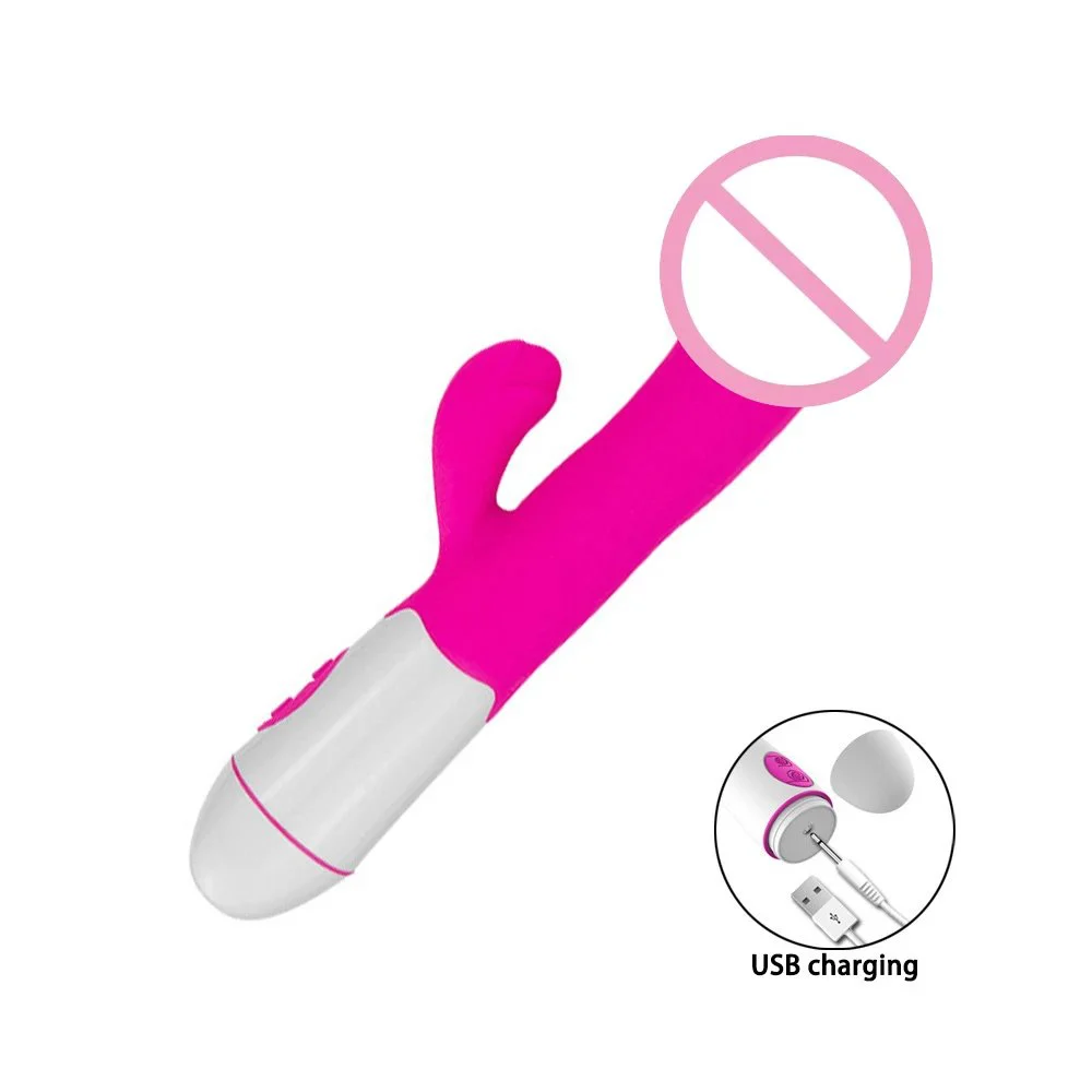 USB Rechargeable Variable Frequency Rabbit Vibrator Women Sex Toy G-spot Stimulation Vibrator