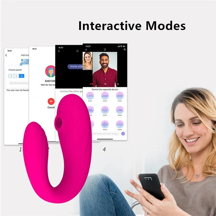 USB App Control Sucking Vibrating Panty G Spot Wearable Vibrator Sex Toys for Women