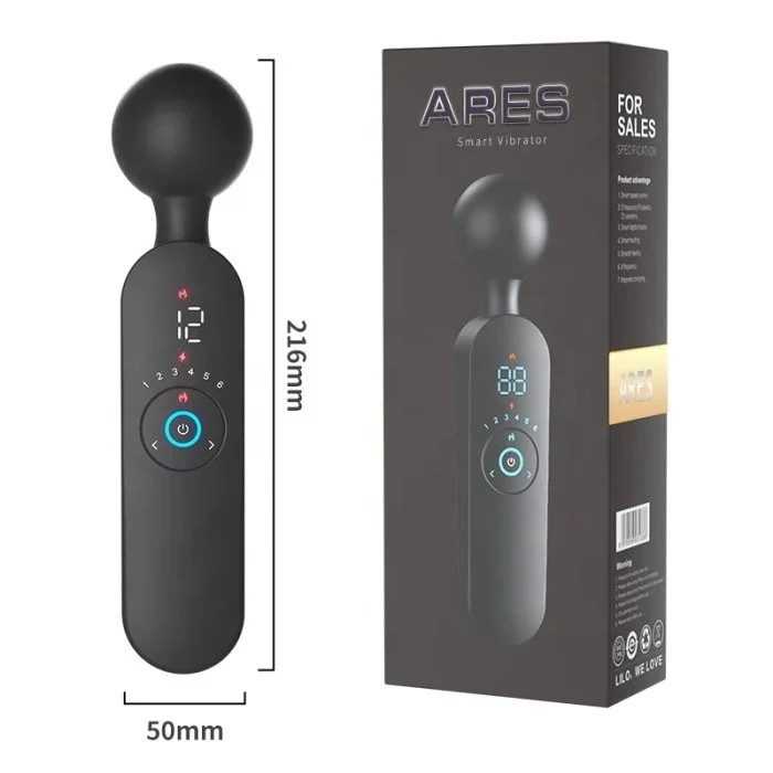 USB Powered 12-Frequency Ares G-Spot Vibrator Wand Strong Vibration Sex Toys for Women's Clitoris and Vaginal Stimulating