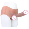 Realistic Wearable Penis Pants with Extender Function Inflatable Wearable Dildo Pants for Couple