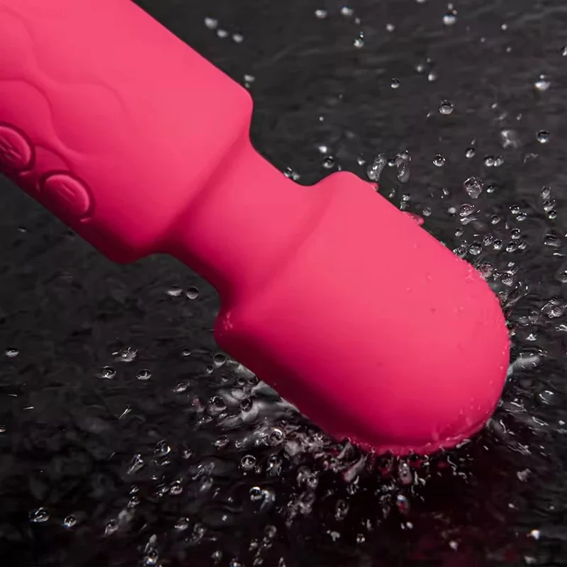 Adult Sex Toy Vibrator AV Wand Rose Red USB Rechargeable Waterproof 20 Frequencies G-string Masturbator for Women