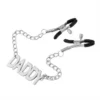 Erotic Sex Toys Bondage Gear Breast Clamp Clips Adjustable Nipple Clamps With Chain Letter