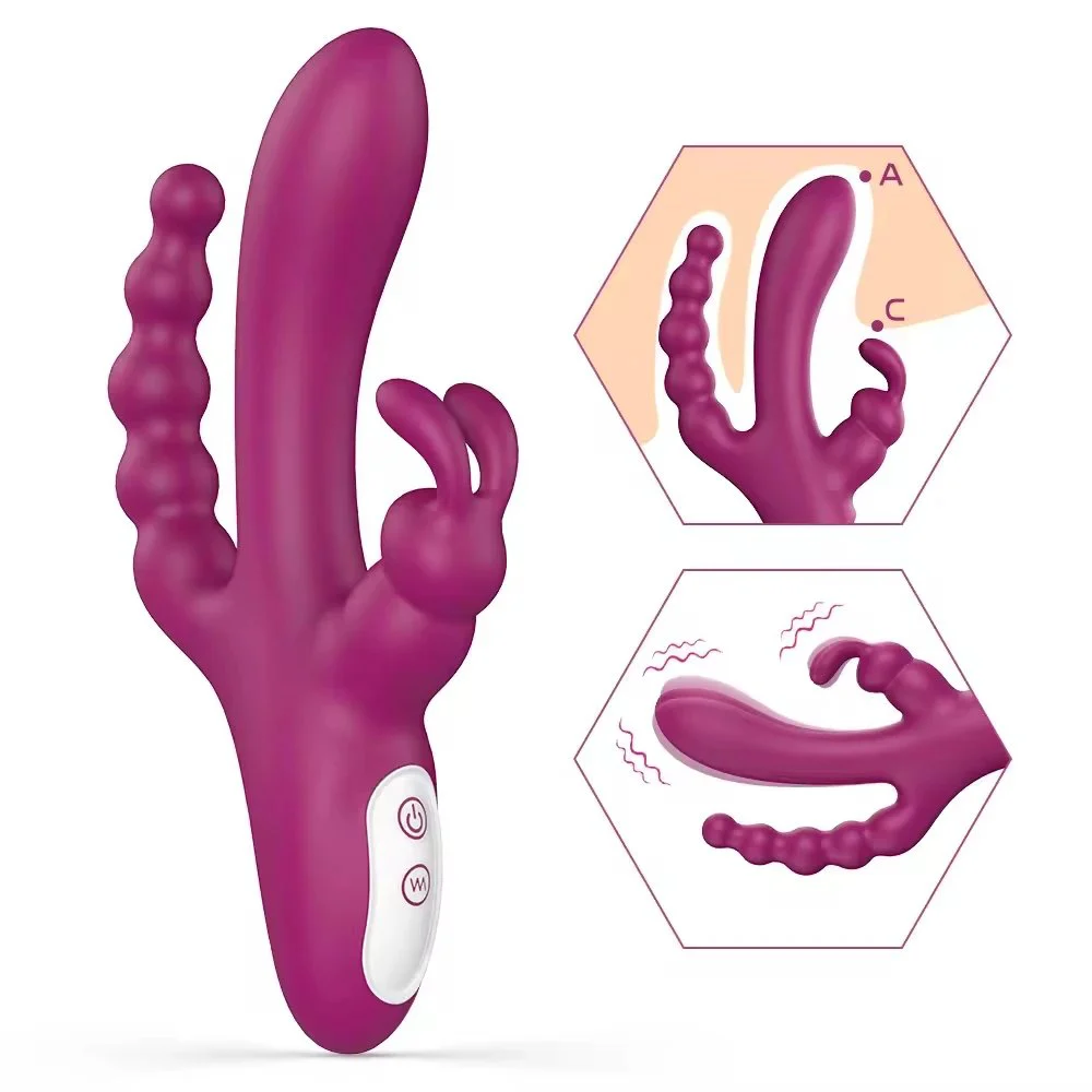 3 in 1 Vibrator Clitoris Stimulator Anal G-spot Consoladores Para Muje Vibrator for Women