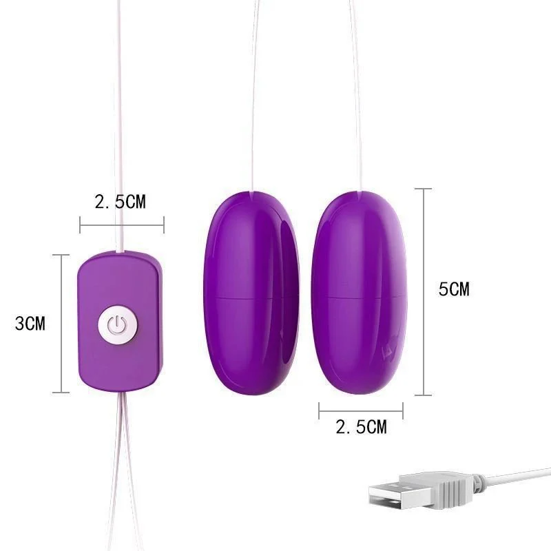 Flirting Egg Sucking Tongue Licking Double Jumping Egg USB Charging Masturbator Female Adult Sexual Equipment