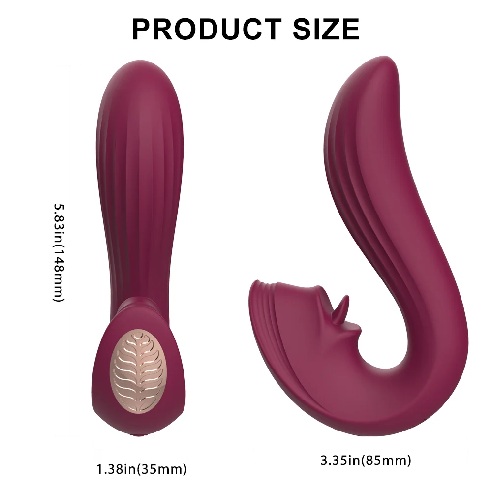 USB Rechargeable Clitoris Licking Tongue Vibrator G-spot Stimulator Women Sex Toys