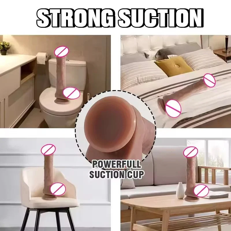 10 Frequency Vibrating Dildo for Women Soft Male Penis Vibrator G-Spot Stimulation Waterproof Female Masturbator