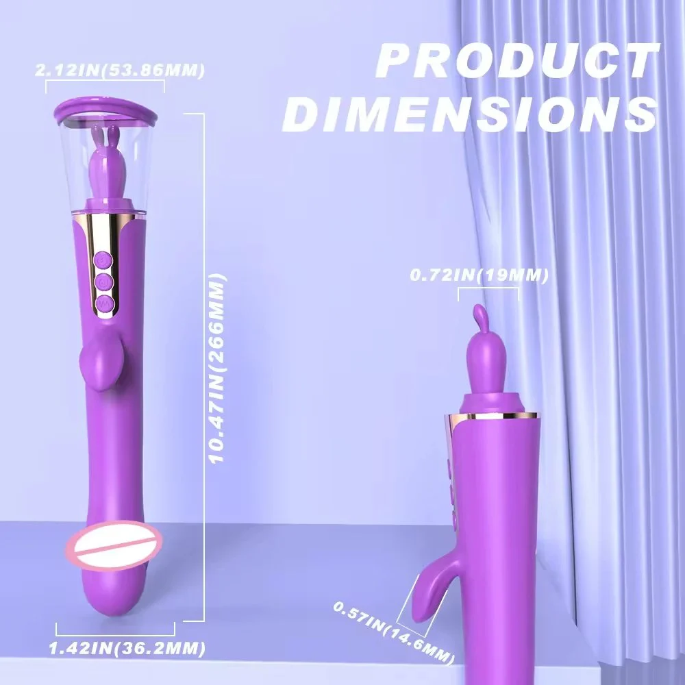 3 in 1 G Spot Vibrator Clitoris Stimulator Licking Tongue Clitoral Sucking Vibrator Masturbator for Women