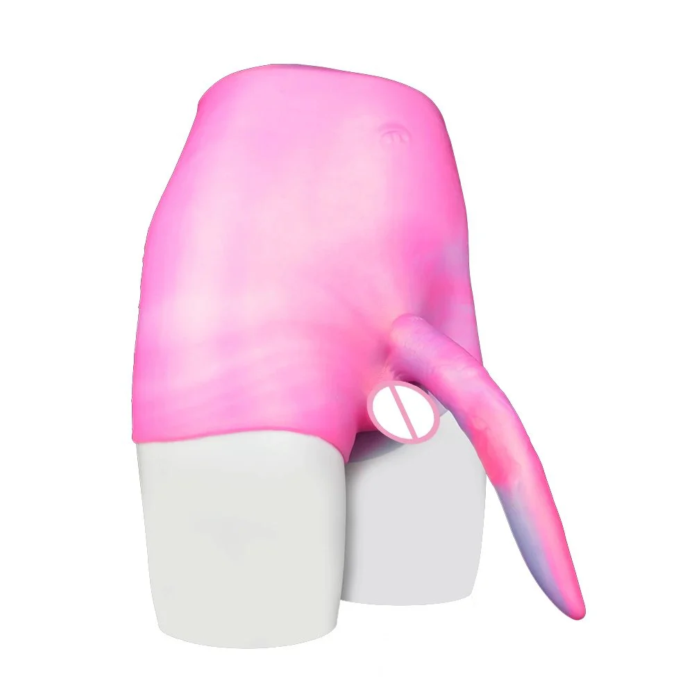 Silicone wearable pants animal lesbian solid silicone leather trousers and women's adult sex toys stretchable
