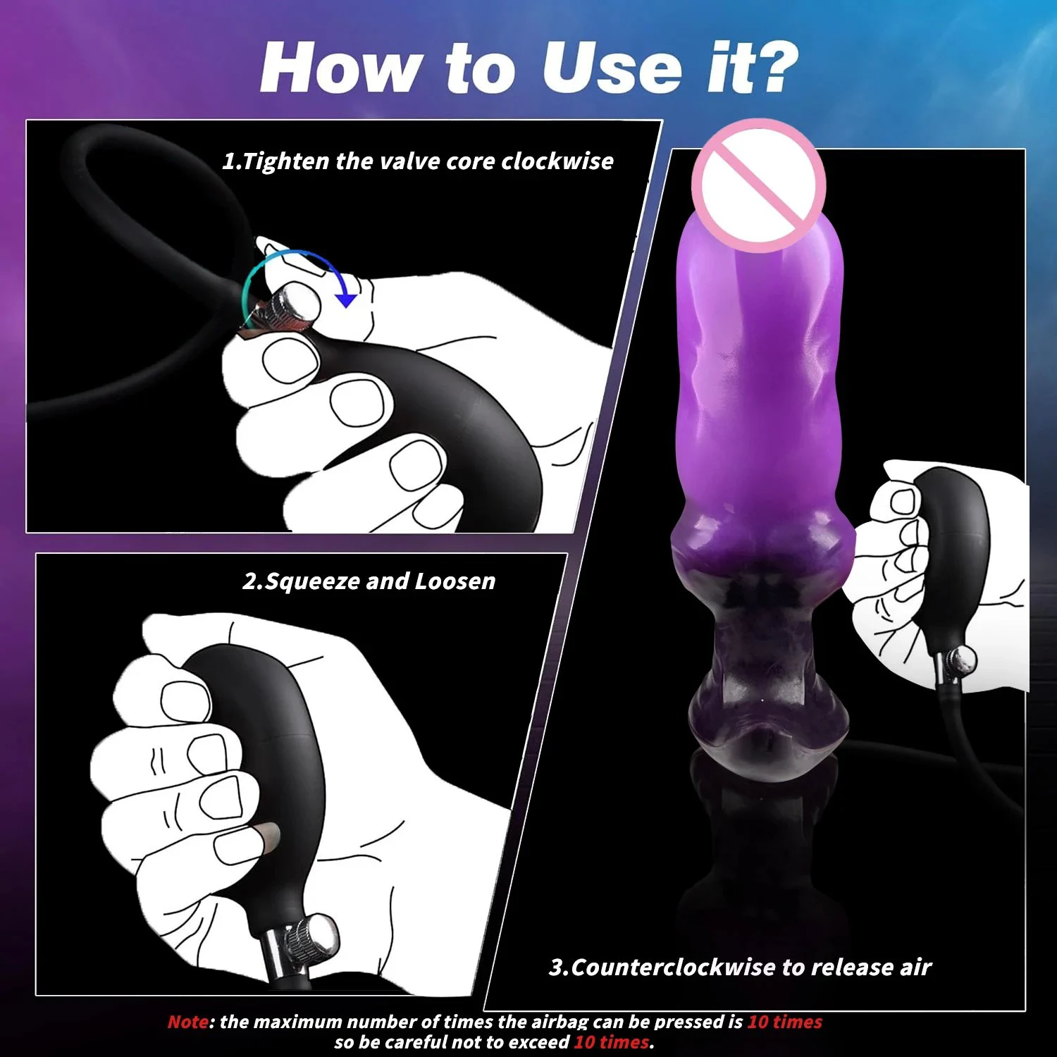 Realistic Silicone Inflatable Dog Knot Dildo Toy Monster Alien Animal Adult Women's Wearable Anal Plug Dildos Product Category