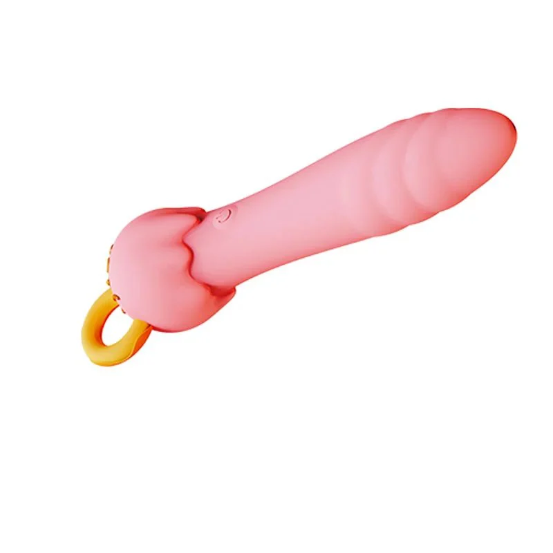USB Rechargeable Clitoris Stimulation Wand Ice Cream Shaped Dildo Vibrator Sex Toys for Women