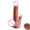 Adult Sex Toy Big Dildo 7 Frequencies Automatic Telescopic Sway Vibration Heating Tongue Teasing Waterproof Female
