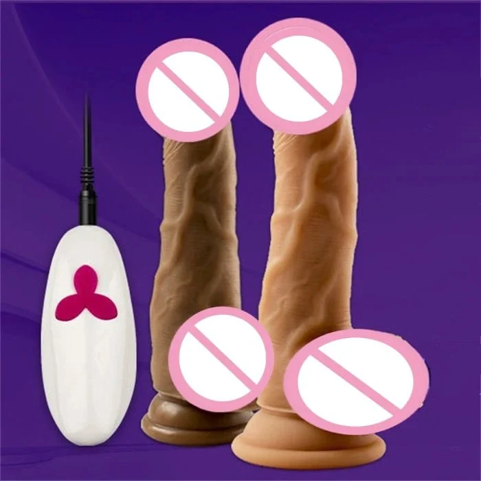 Dildo Powerful Vibrator with Suction Cups for G-Spot Clitoral & Anal Stimulation Adult Sex Toy