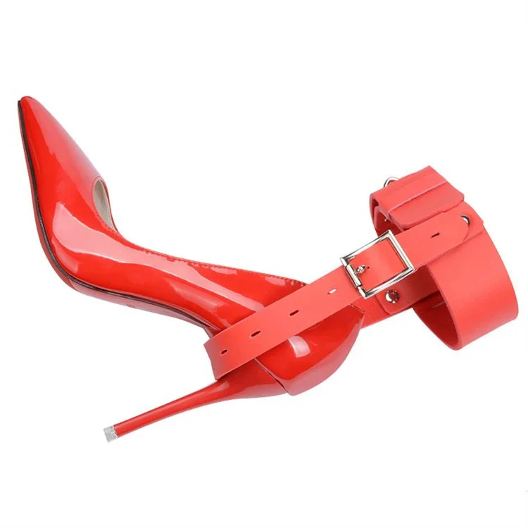 Best Price Erotic Sex Toys for Woman Bondage PU Leather High Heels Bondage