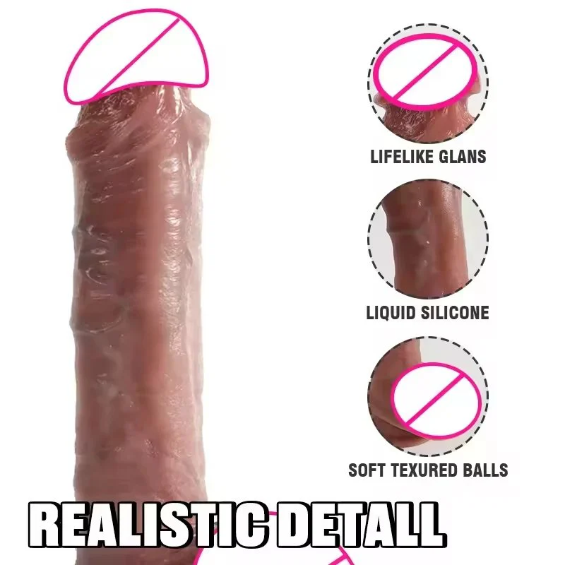 10 Frequency Vibrating Dildo for Women Soft Male Penis Vibrator G-Spot Stimulation Waterproof Female Masturbator