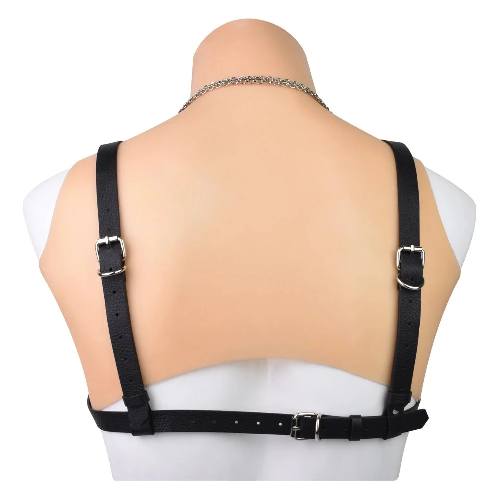 Fetish Nipple Clamp Wearable Leather Bondage Metal Chain Crocodile Nipple Clamp Couple Flirting Sex Toys