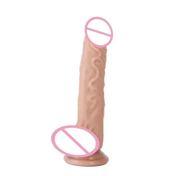 Realistic Silicone Personal Massager for Women, Adult Products, Extra Large Size 23cm, Manual Colorful Toy