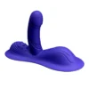 Rechargeable G-Spot Anal Clitoral Triple Stimulation Realistic Silicone Dildos Hands-Free APP Control Grinding Intimate Vibrator