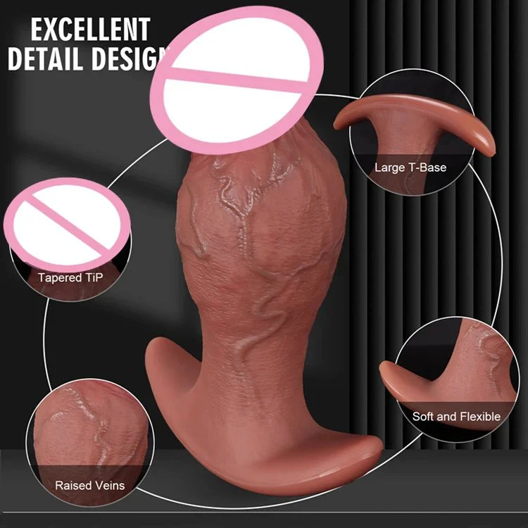 Mushroom Shape Black Realistic Big Huge Dildo Silicone Anal Plug Expand Extreme Big Butt Plug Adult Sex Toys for Women and Men