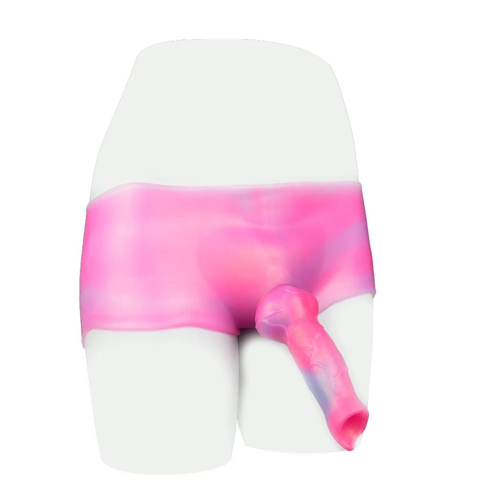Arrival Silicone Dildo Pants Stretchy Shorts with Penis Transgender Anal Plug Suitable for All Body Sex Toys