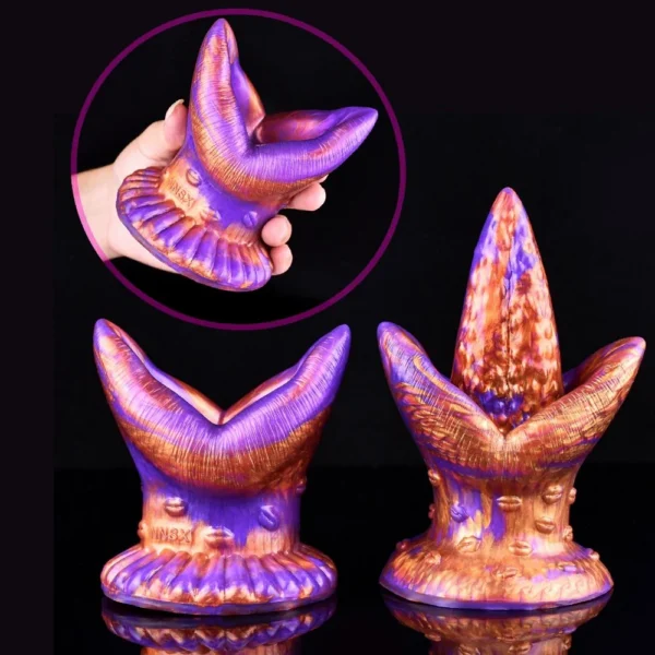 Sex Toy Grinder with Vibrating Hollow Peep Insertable Anal Plug for Adult Toys
