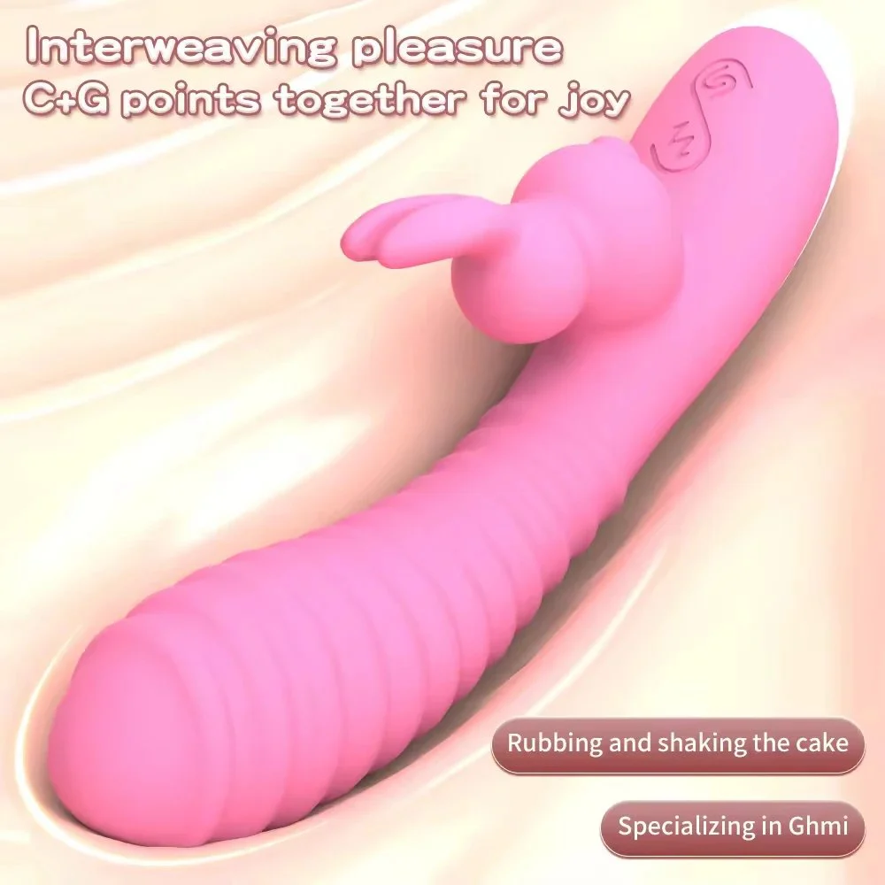 Adult Sex Toys Low Noise 50dB Shells with Adorable Design Vibrating Stick Massager Masturbator