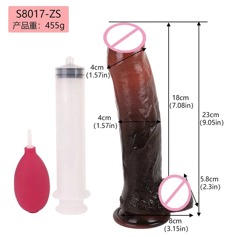 Realistic Squirting Dildo for Women,9.44 Inch G-Spot Anal Dildos, Women Sex Toys Ejaculating Dildo Hand Free