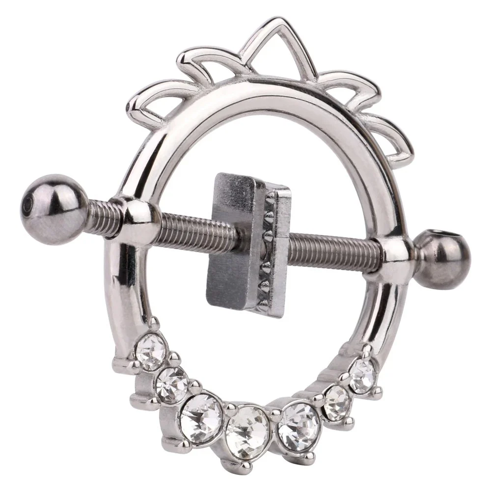 Metal Exquisite Nipple Clamps Squeeze Stimulate Nipples Nipple Clamps Female Bondage Gear Sex Toys Game