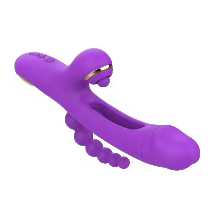 AV Stick Pull Beads G-Spot Vibrator Female Back Chamber Masturbator USB Rechargeable Silicone Waterproof