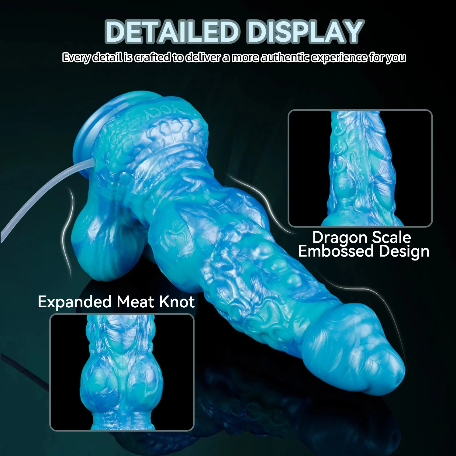 Ejaculation Anal Plug Dog Wolf Dildo Knot Monster Dildos Penis Electric Squirting Sex Toy for Women Men