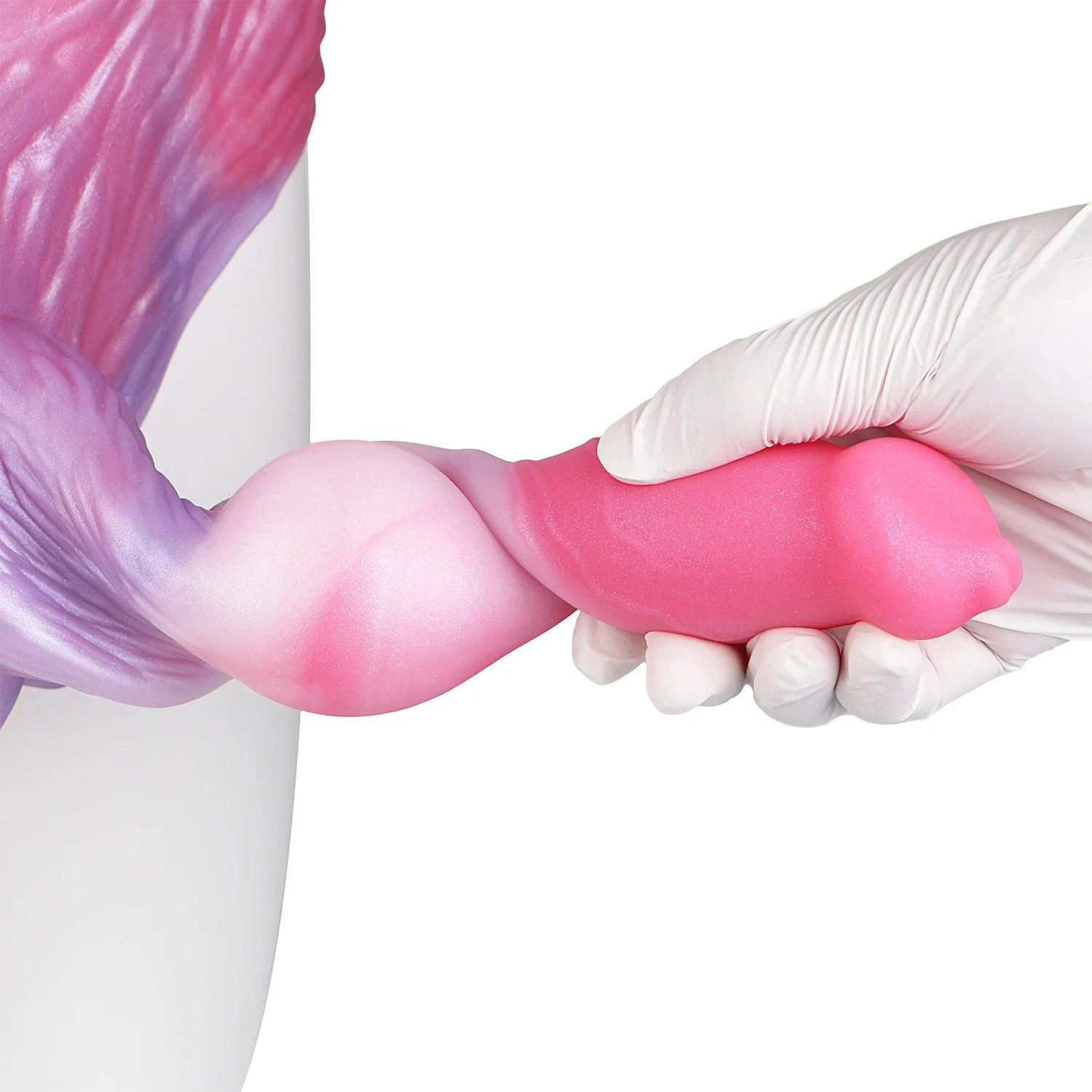 Strap-On Dildos Dog Knot Realistic Dildos Vaginal Anal G-spot Stimulation, Adjustable Waist for Men LGBT Couples Sex Toys