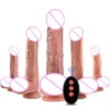 Dildo 12 Inch Anal Silicone Huge Remote Control Big Dildo Vibrator for Women Sex Toy Strap on Thrusting Dildo