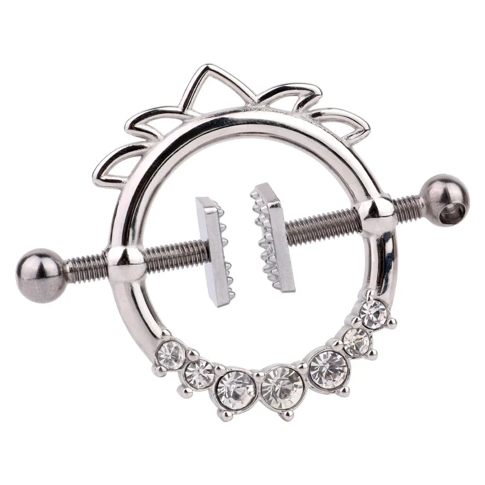 Metal Exquisite Nipple Clamps Squeeze Stimulate Nipples Nipple Clamps Female Bondage Gear Sex Toys Game