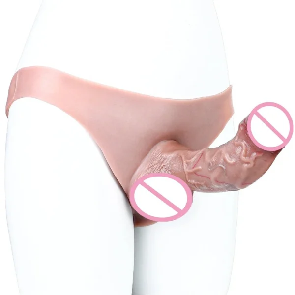 Wearable Dildo Realistic Big Penis Silicone Hollow Wearable Sex Dildo Pants Lesbian Wearable Adult Sex Toys