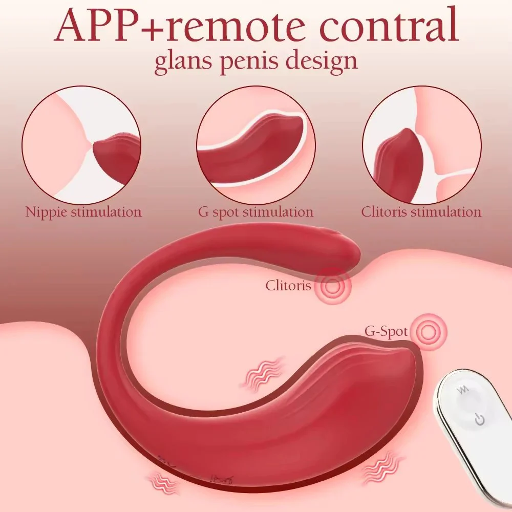 APP Remote Control Wearable Couple Vibrator Medical Silicone Female Wireless Panties Vibrator Sex Toy for Women