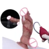 Squirting Realistic Dildo With Wounded Design Silicone Ejaculating Penis Sex Toys for Women Masturbator G Spot Dildo Anal