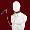 Fanged Wolf Submissive Collar Available in 2 Colors Body Restraint Product Suitable for Adults Aged 18+ Adult Novelty Toy