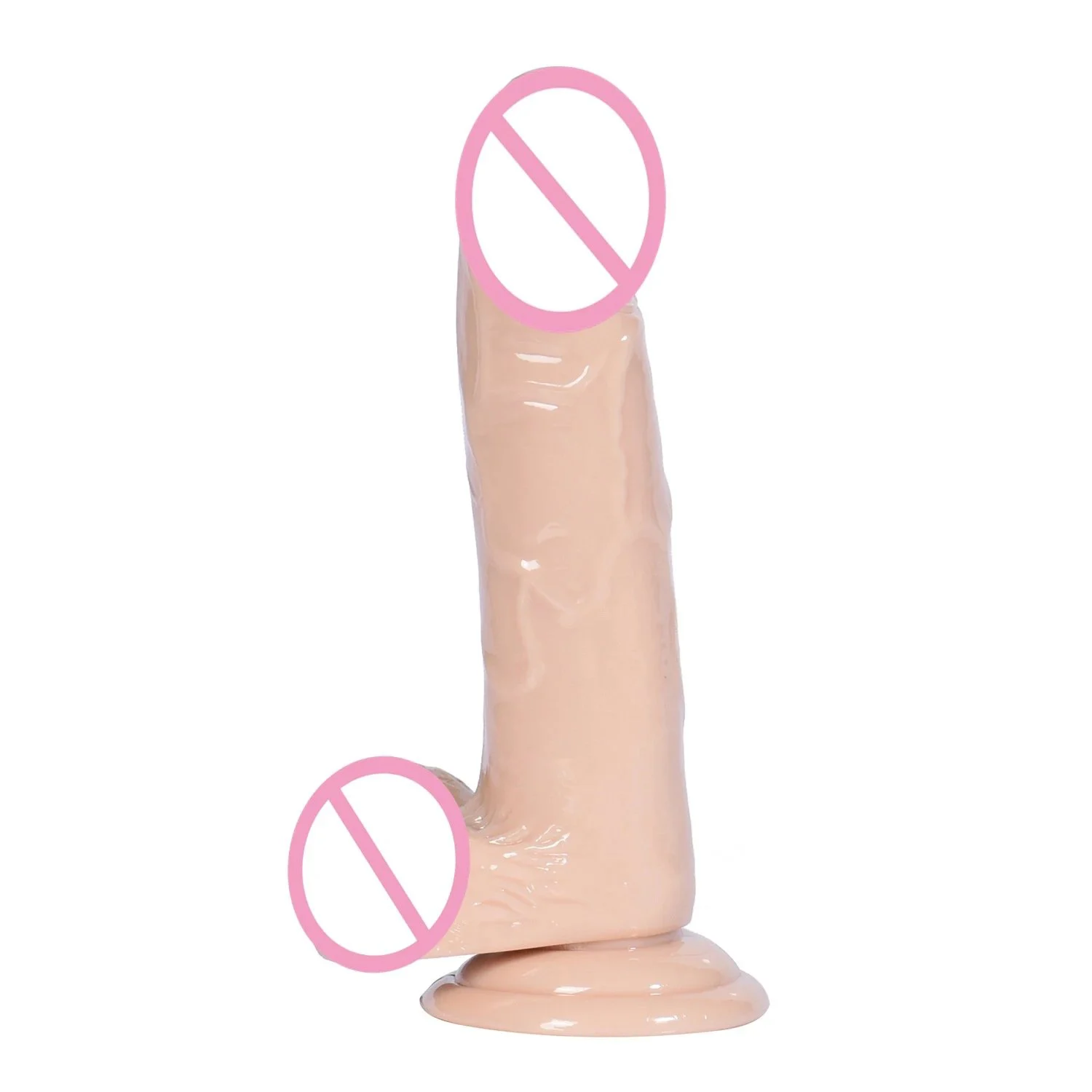 Female Realistic Dildo Crystal Transparent Penis Adult Women Masturbation Toy Silicone Intimate Stick