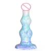 Color Liquid Silicone Alien Strapon Dildo Female G-spot Stimulate Masturbation Dildo Sex Products Penis