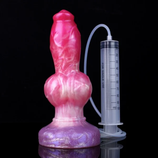 Colorful Animal Dildo Anal Prostate Play Dildo Ejaculating Squirt for Man and Women