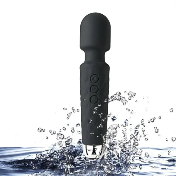 USB Rechargeable Waterproof Strong 20 Modes Powerful AV Wand Vibrator Sex Toys for Women