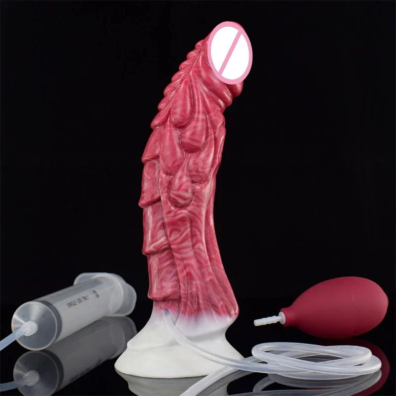 Artificial Realistic Glans Women Climax Ejaculation Dildos for Lesbian Masturbating