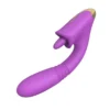 3 in 1 G-Spot Thrusting Vibrator Machine Silicon Clitoral Licking Tongue Vibrators Sex Toys for Women