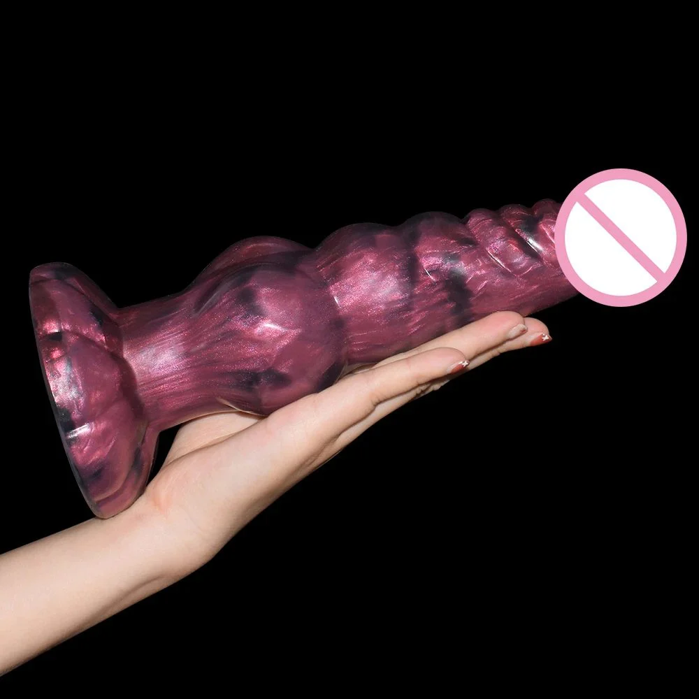 Color Silicone Soft Sex Toys Fantasy Animal Anal Plug with Suction Cup Insert Dildo Gay and Lesbian