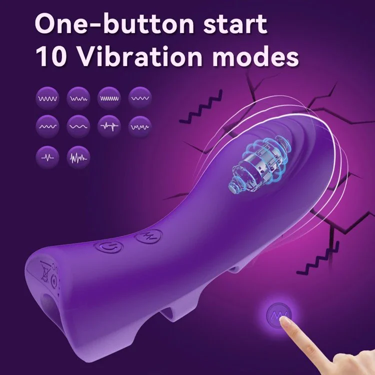 USB Rechargeable Silicone Finger Vibrator Sex Toys for Women