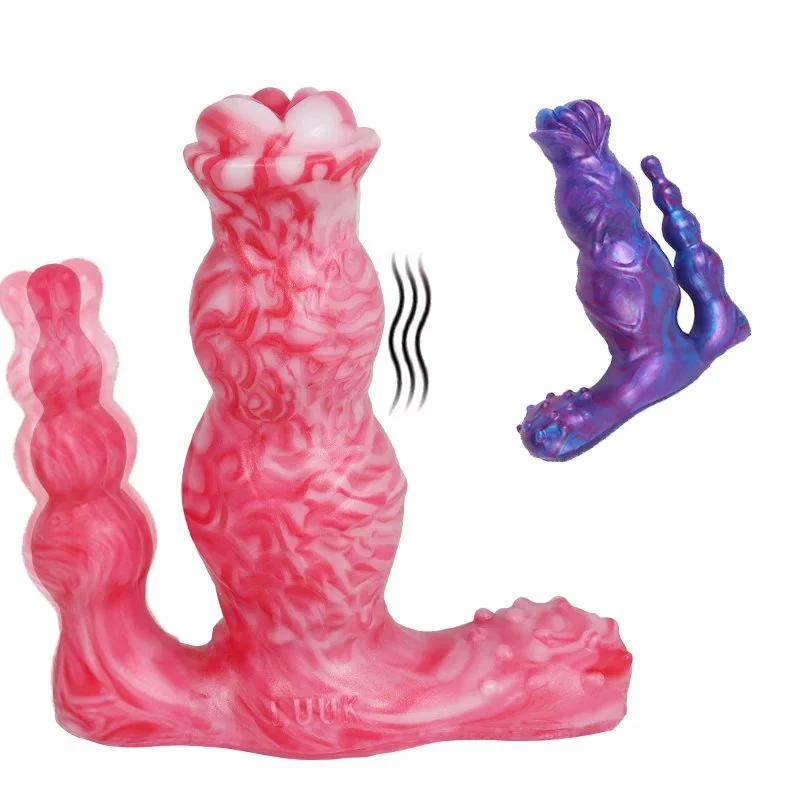 Dildos for Women Double Head Small Beads Sex Toy Vagina Stimulation Clitoris Massage Wand Remote Control Vibrators for Women